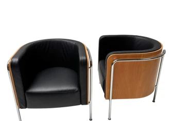 Bauhaus Style S3002 Club Tub Armchairs by Christoph Zschoke for Thonet, 2000s. 2